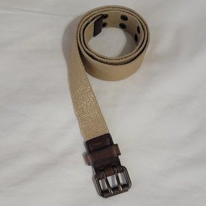 NWOT J. Crew Gold Metallic Cloth Belt